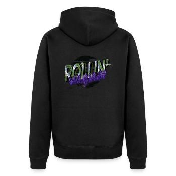 christmas vacation funny geek birthday present - Unisex Premium Bio Zip Hoodie - Schwarz - Hinten - Nico (187cm)