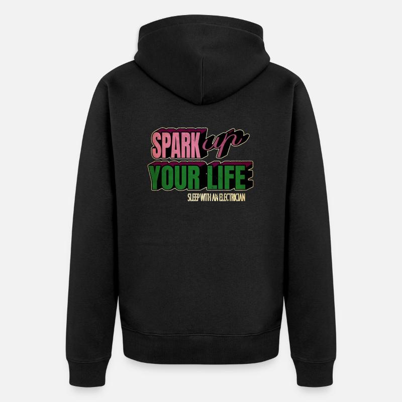 lineman actress gift gift idea - Unisex Premium Bio Zip Hoodie - Schwarz