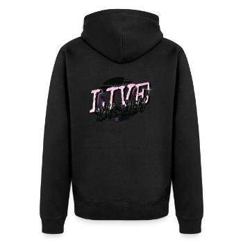 Dog Lovers Bull Terrier Cool Poodle Dog Owner - Veste à capuche bio Premium Unisexe - noir - Dos - Nico (187cm)