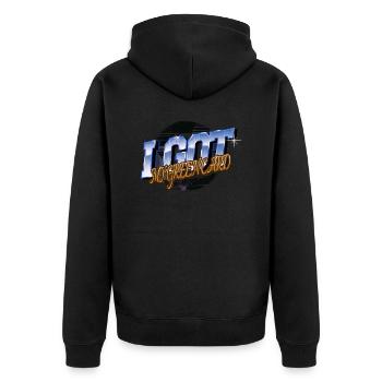 cool memes esthétique internet sonde anale déclaration - Veste à capuche bio Premium Unisexe - noir - Dos - Nico (187cm)
