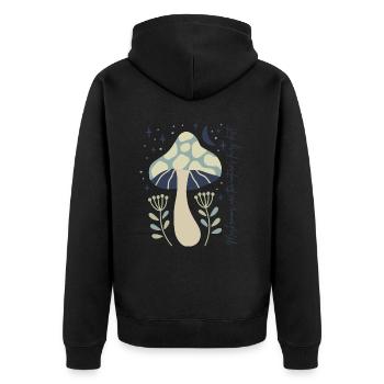 Les champignons sont la poussière de fée de la nature. - Veste à capuche bio Premium Unisexe - noir - Dos - Nico (187cm)