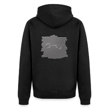 Gris - Veste à capuche bio Premium Unisexe - noir - Dos - Nico (187cm)