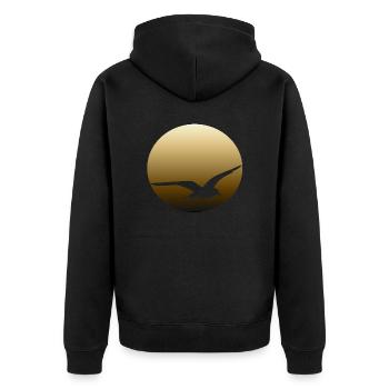 Oiseau - Veste à capuche bio Premium Unisexe - noir - Dos - Nico (187cm)