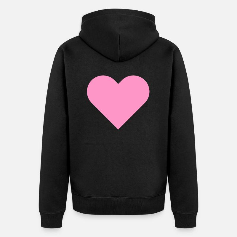 Je t'aime - Veste à capuche bio Premium Unisexe - noir