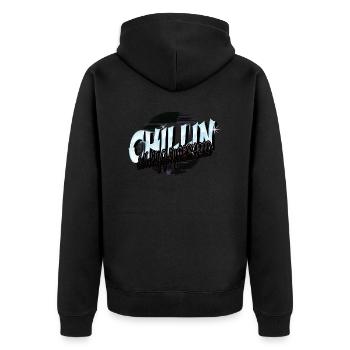 activist tshirts feminist fun colourful - Unisex Premium Bio Zip Hoodie - Schwarz - Hinten - Nico (187cm)
