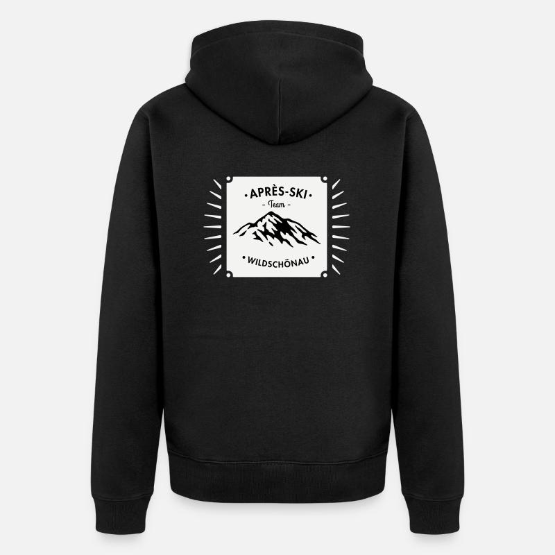 Après-Ski Wildschönau - Veste à capuche bio Premium Unisexe - noir
