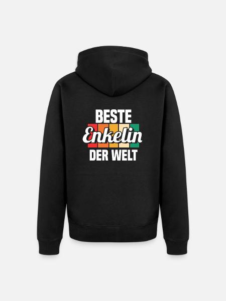 Enkelin - Unisex Premium Bio Zip Hoodie - Schwarz