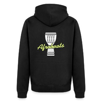 Super Djembe Afrobeats Lover T-Shirt Cadeau - Veste à capuche bio Premium Unisexe - noir - Dos - Nico (187cm)