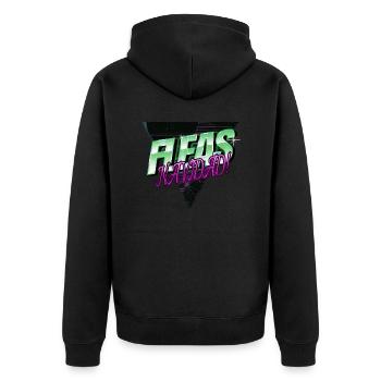 Black Cat Hoodies and Sweatshirts House Cat - Unisex Premium Organic Zip Hoodie - black - Back - Nico (187cm)