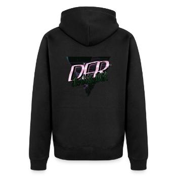 geburtstagsgeschenkidee geburtstagsgeschenk lustig - Unisex Premium Bio Zip Hoodie - Schwarz - Hinten - Nico (187cm)
