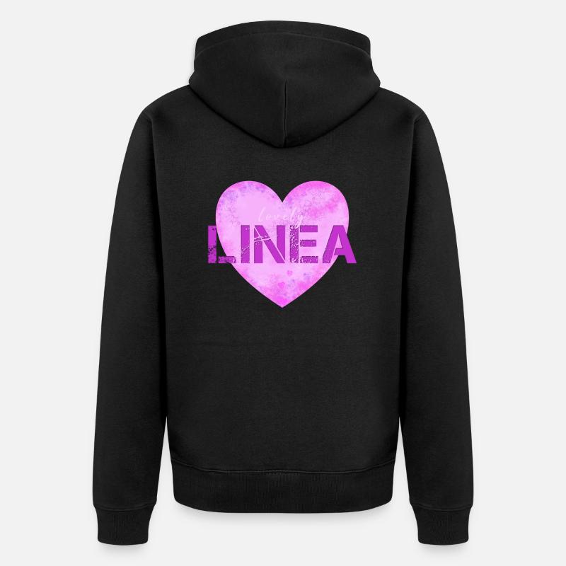 Linea - Veste à capuche bio Premium Unisexe - noir