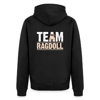 Ragdoll Cat Cat - Veste à capuche bio Premium Unisexe - noir - Dos - Nico (187cm)