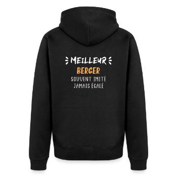 Berger - Veste à capuche bio Premium Unisexe - noir - Dos - Nico (187cm)