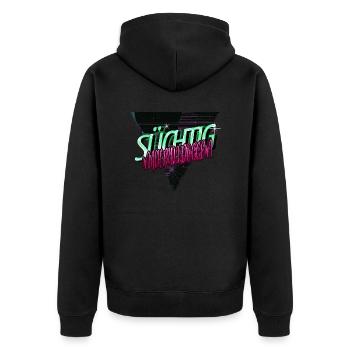 haustier witzig boxer geburtstagsgeschenkidee bday - Unisex Premium Bio Zip Hoodie - Schwarz - Hinten - Nico (187cm)