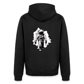 Astronaute - Veste à capuche bio Premium Unisexe - noir - Dos - Nico (187cm)