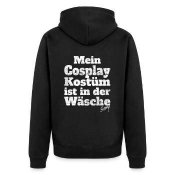 Costume de cosplay en lingerie Anime Manga Cosplayer - Veste à capuche bio Premium Unisexe - noir - Dos - Nico (187cm)