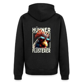Poulets Whisperer Coq Poulet Daddy Farmer Poulet - Veste à capuche bio Premium Unisexe - noir - Dos - Nico (187cm)