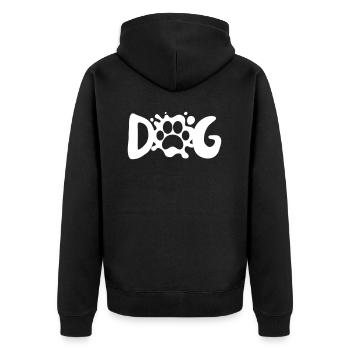CHIEN CHIEN PAW - Veste à capuche bio Premium Unisexe - noir - Dos - Nico (187cm)