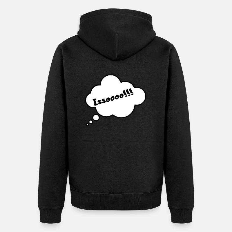 Issoooo - Unisex Premium Bio Zip Hoodie - Schwarz