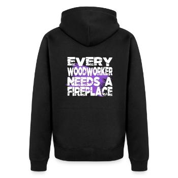 job americas john carpenter carpenter tshirts tree - Unisex Premium Organic Zip Hoodie - black - Back - Nico (187cm)