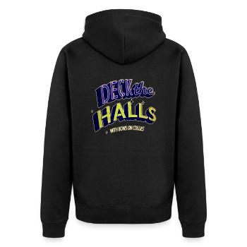Dog Owner Joke Christmas Present Pet - Unisex Premium Organic Zip Hoodie - black - Back - Nico (187cm)