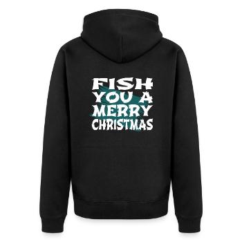 Déclaration de Dinosaur Moon Me Fishing Tshirts - Veste à capuche bio Premium Unisexe - noir - Dos - Nico (187cm)
