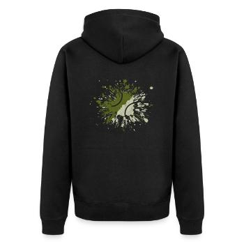 Tennis - Veste à capuche bio Premium Unisexe - noir - Dos - Nico (187cm)