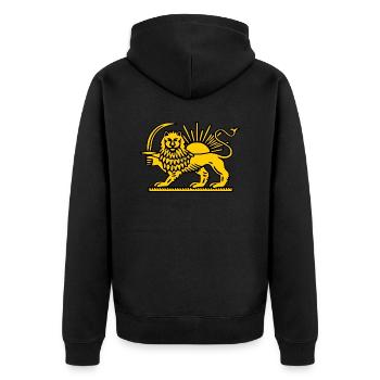 Iran - Veste à capuche bio Premium Unisexe - noir - Dos - Nico (187cm)