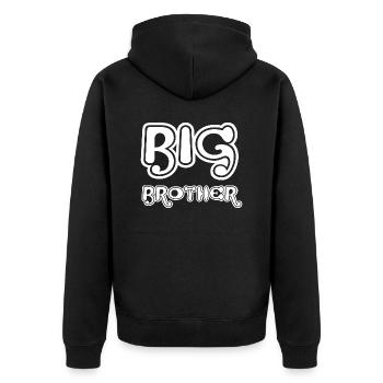 FRÈRE AÎNÉ - Veste à capuche bio Premium Unisexe - noir - Dos - Nico (187cm)