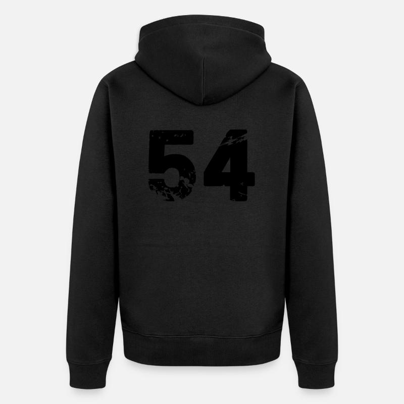 54 - Veste à capuche bio Premium Unisexe - noir