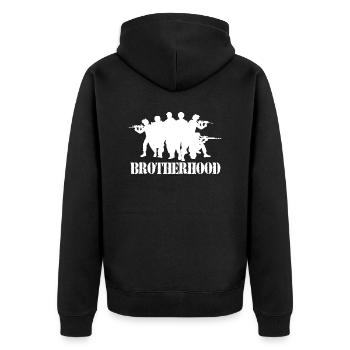 Bundeswehr Soldier Warrior Brotherhood AGA Soldats - Veste à capuche bio Premium Unisexe - noir - Dos - Nico (187cm)