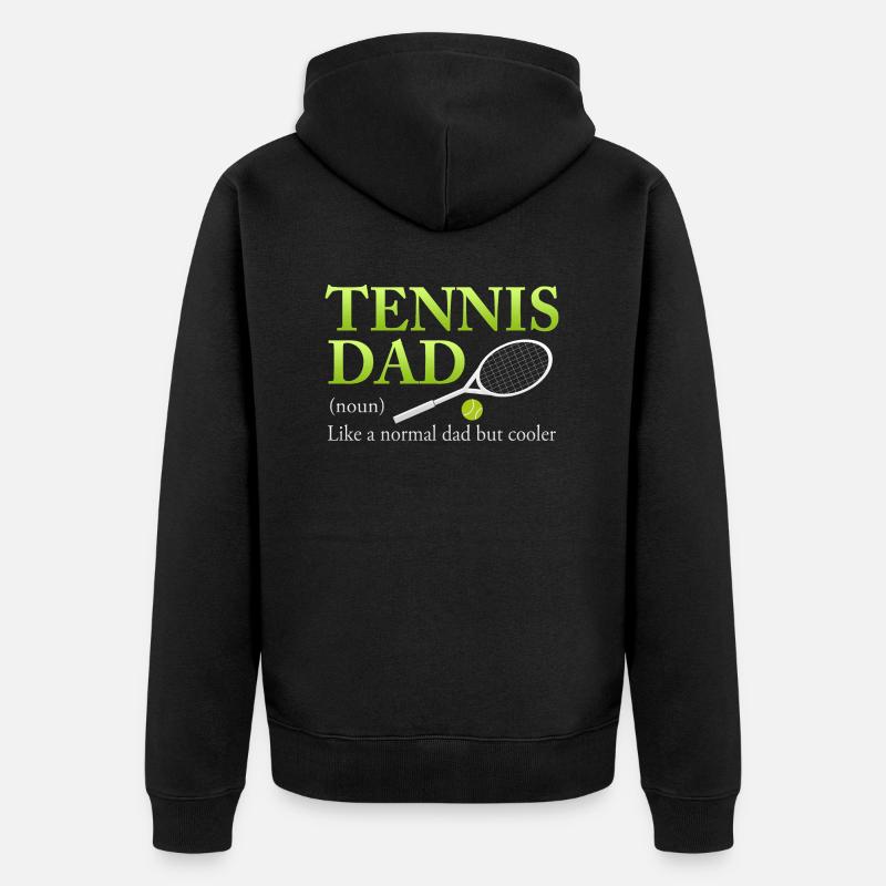 Tennis Dad - Cool - Veste à capuche bio Premium Unisexe - noir