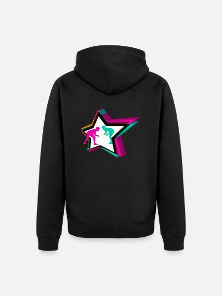 Wrestling Star - Unisex Premium Bio Zip Hoodie - Schwarz