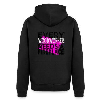 sabrina carpenter tshirts funny woodcutter axes - Unisex Premium Bio Zip Hoodie - Schwarz - Hinten - Nico (187cm)