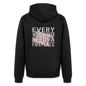 Une idée de prière de charpentiers meilleure idée de cadeau - Veste à capuche bio Premium Unisexe - noir - Dos - Nico (187cm)