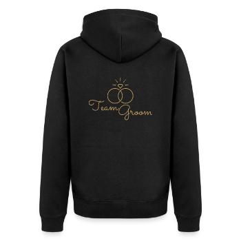 Équipe Groom - Veste à capuche bio Premium Unisexe - noir - Dos - Nico (187cm)