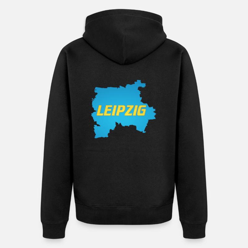 LEIPZIG - Veste à capuche bio Premium Unisexe - noir