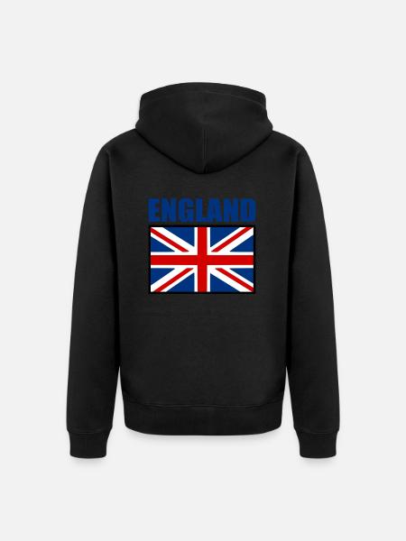 angleterre - Veste à capuche bio Premium Unisexe - noir