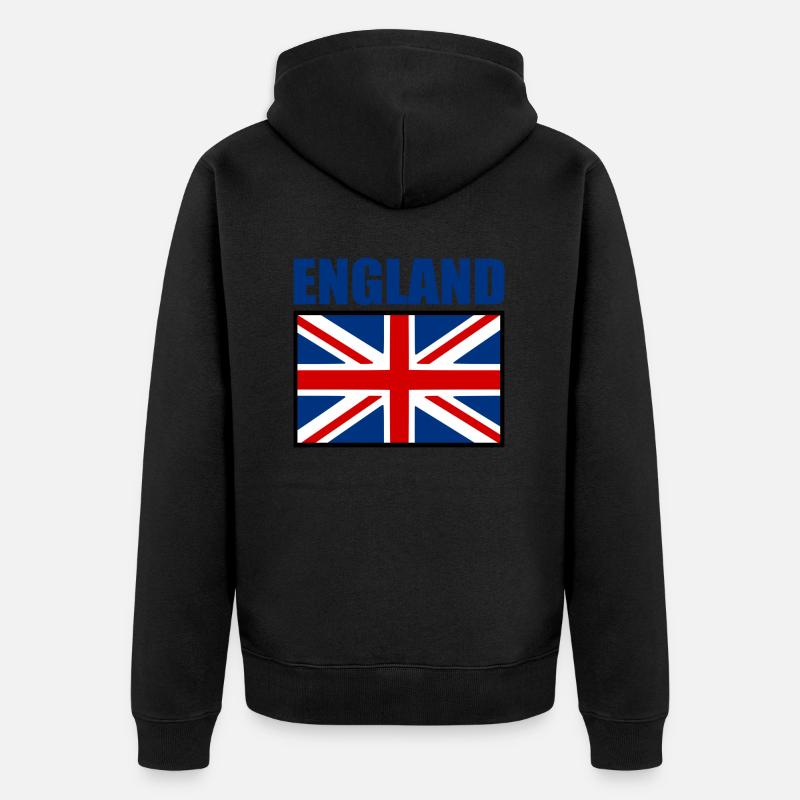 angleterre - Veste à capuche bio Premium Unisexe - noir