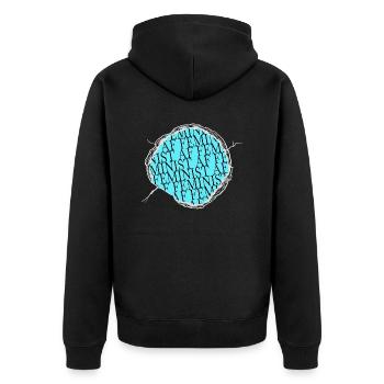humor birthday antiracism cats 8th march - Unisex Premium Organic Zip Hoodie - black - Back - Nico (187cm)