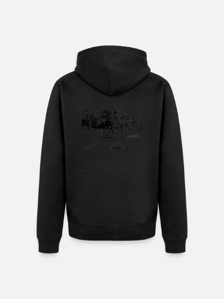 BMX-Rennen ATV Motocross - Unisex Premium Bio Zip Hoodie - Schwarz