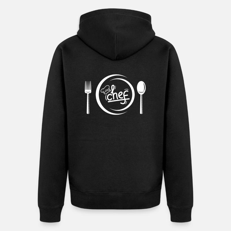 Chef étoilé cuisinier - Veste à capuche bio Premium Unisexe - noir