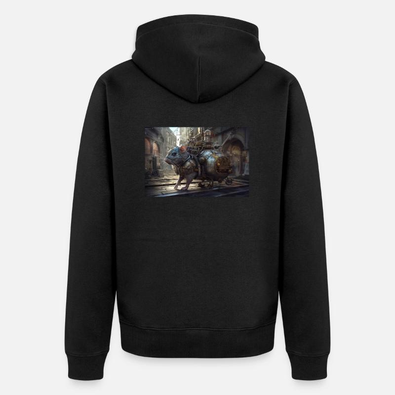 Cité des rats - Veste à capuche bio Premium Unisexe - noir