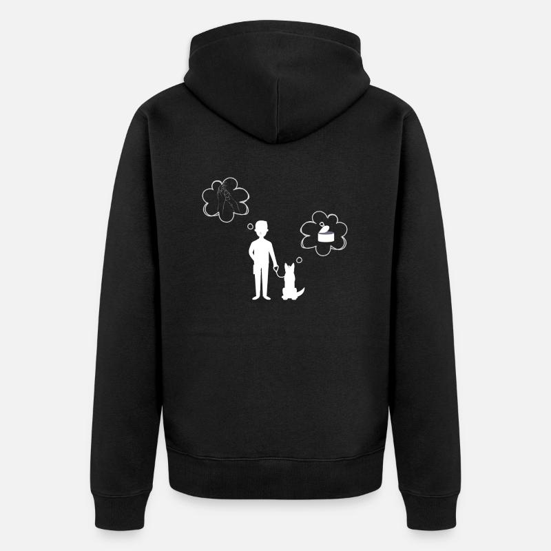 Dosenöffner 2 - Unisex Premium Bio Zip Hoodie - Schwarz