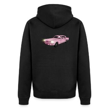 Conception de voiture - Veste à capuche bio Premium Unisexe - noir - Dos - Nico (187cm)