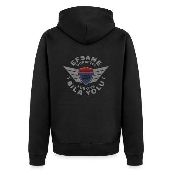 Gümüşhane - Veste à capuche bio Premium Unisexe - noir - Dos - Nico (187cm)