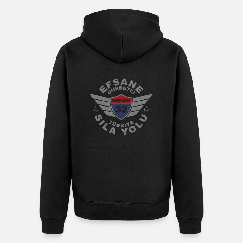 Mersin - Veste à capuche bio Premium Unisexe - noir