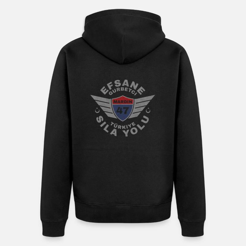 Mardin - Veste à capuche bio Premium Unisexe - noir