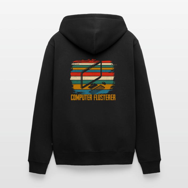 Computer Flüsterer IT Programmierer Unisex Premium Bio Zip Hoodie