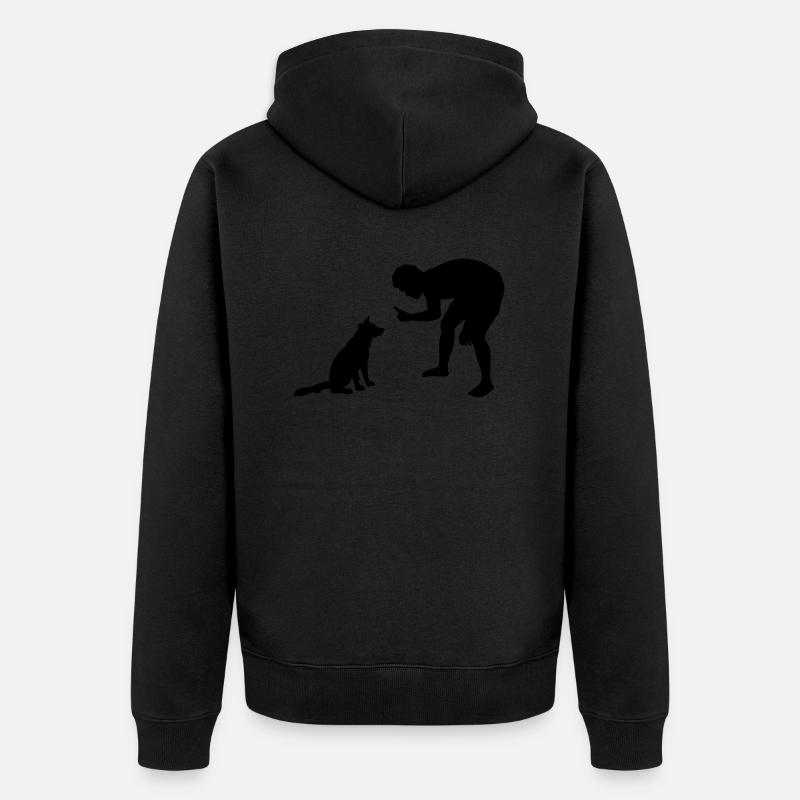 Chien Hund - Veste à capuche bio Premium Unisexe - noir